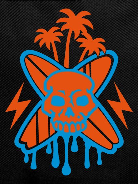 Surfing (Skull & Palms)