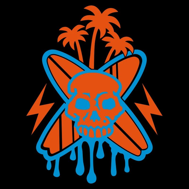 Surfing (Skull & Palms)