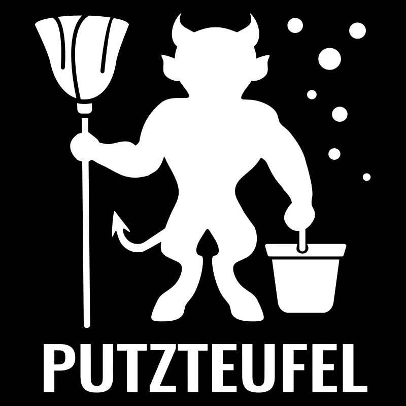 Putzteufel Putzfrau Putzmann Teufel sauber