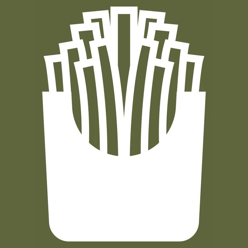 Français symbole de restauration rapide frites