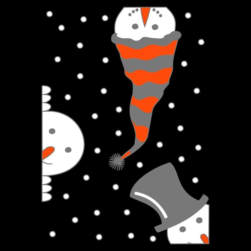 Neugierige Schneemänner