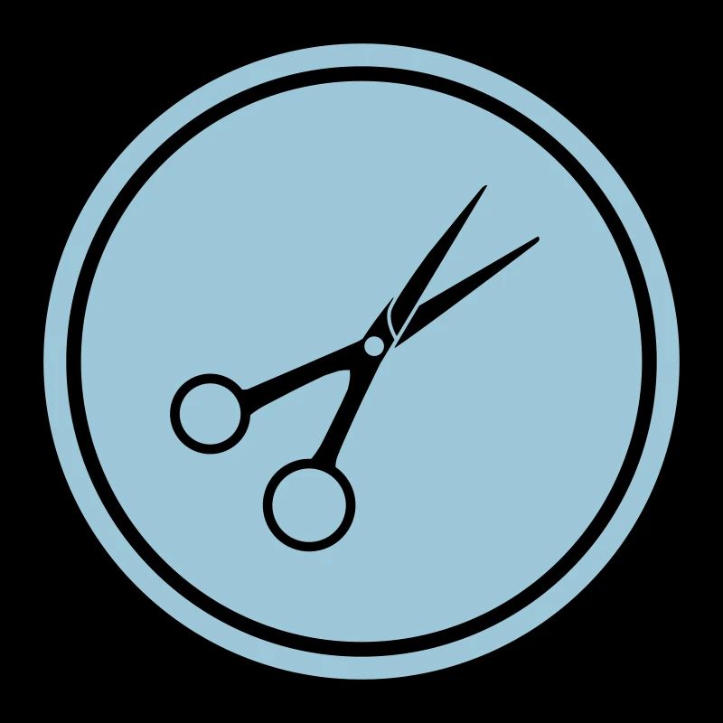 Schere Barber Kreis