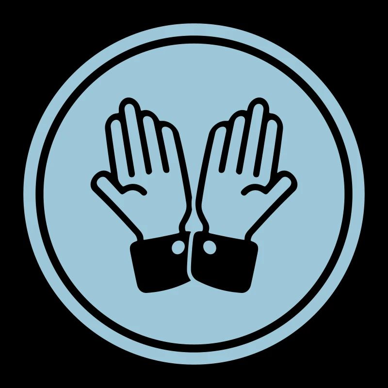 hands praying circle