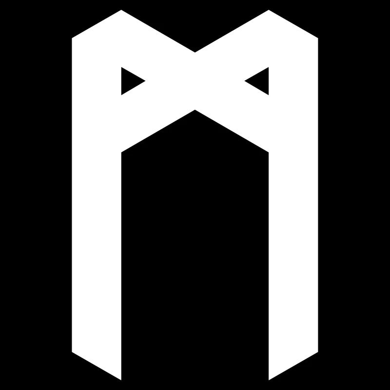 Rune: Mannaz ᛗ (M), Quantum Runes Futhark 0 ©