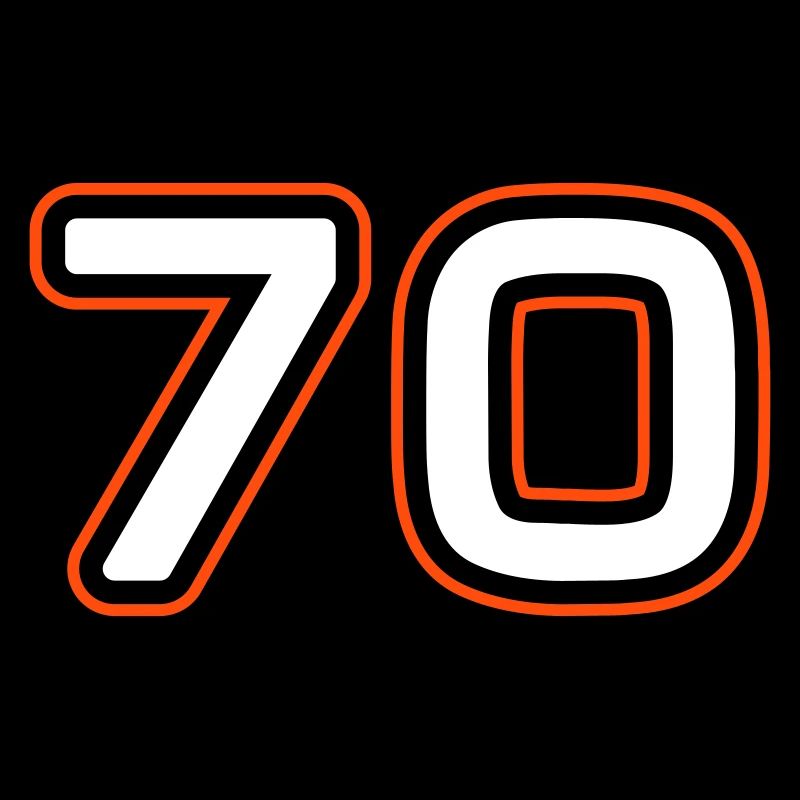 70 Zahl Symbol