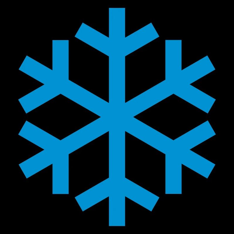 Icône d'icône de temps de flocon de neige