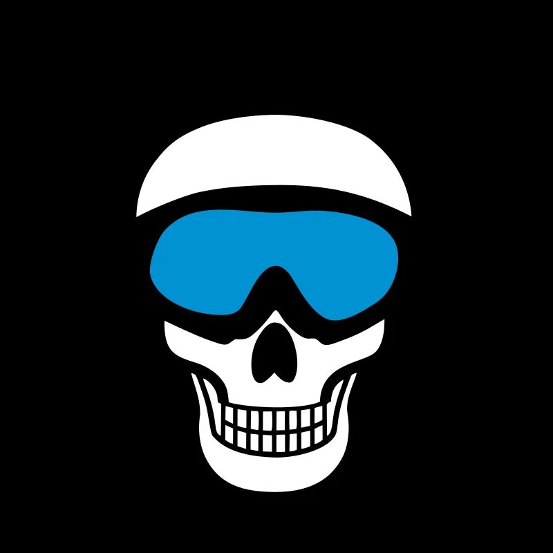 Skiing Skull
