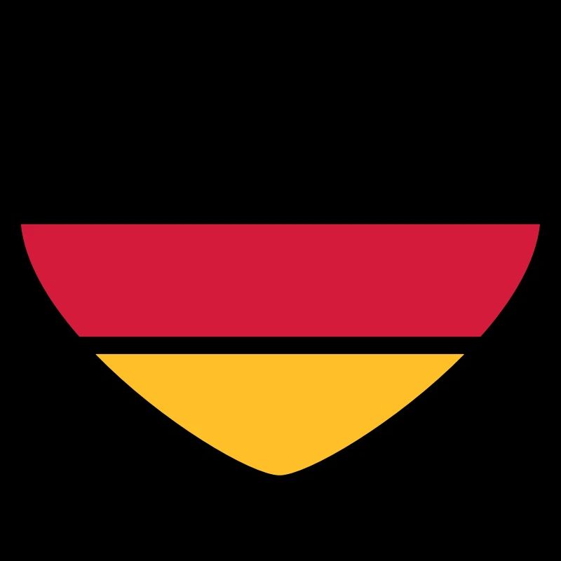 Heart 3colored - Black Red Gold - Germany
