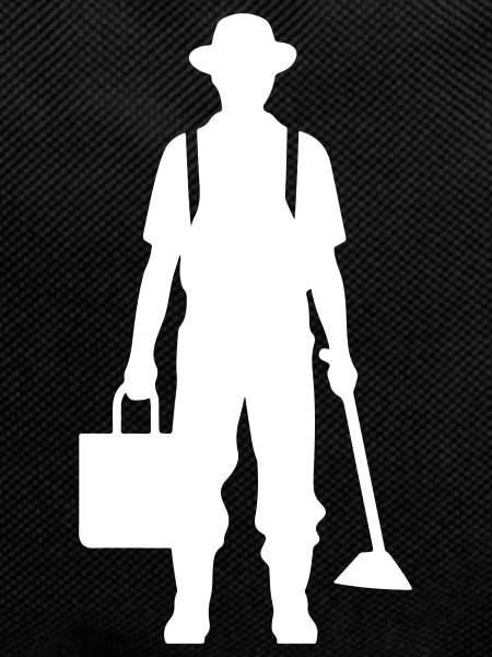 Farmer Bauer Silhouette