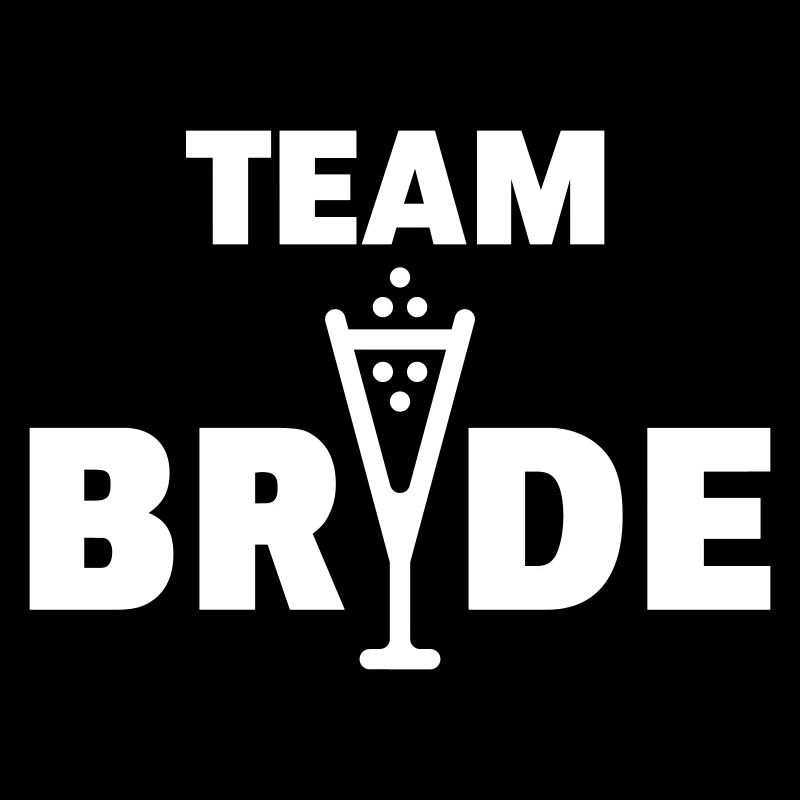 Vin mousseux Team Bride (Mariée / Enterrement de vie de garçon / Enterrement de vie de garçon, Blanc)