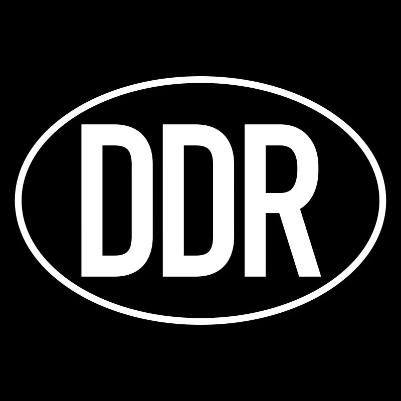 Plaque d’immatriculation DDR (monochrome)