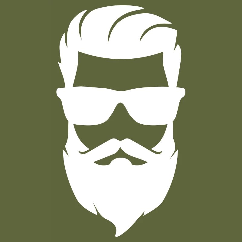 Face beard symbol
