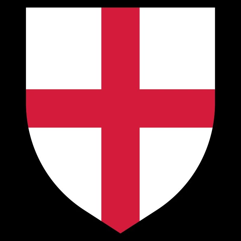 Drapeau de l'Angleterre St George's Cross Shield (sans contour)