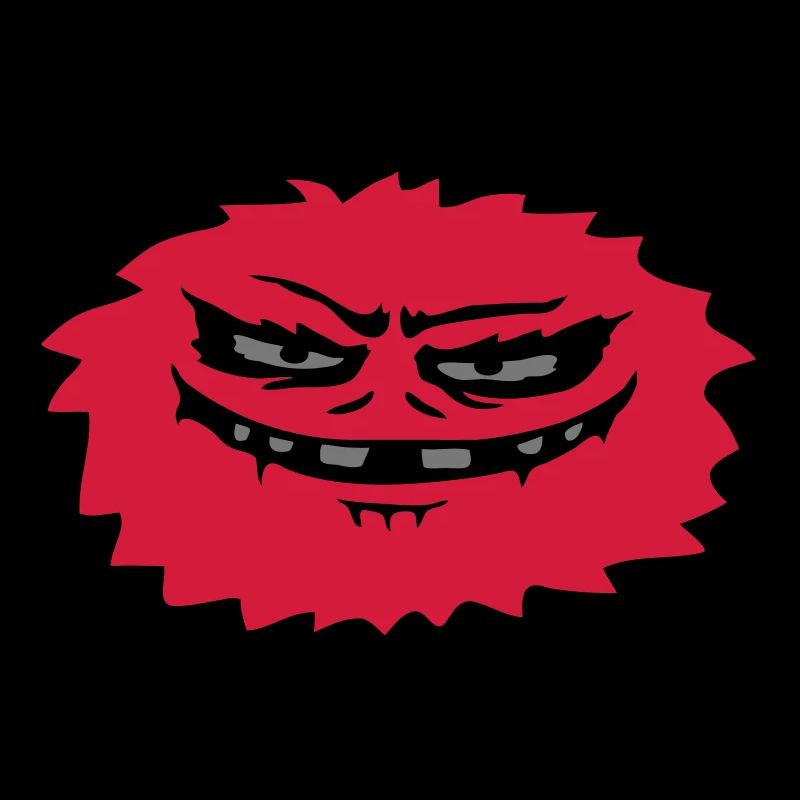 Haariges böses Monster Comic