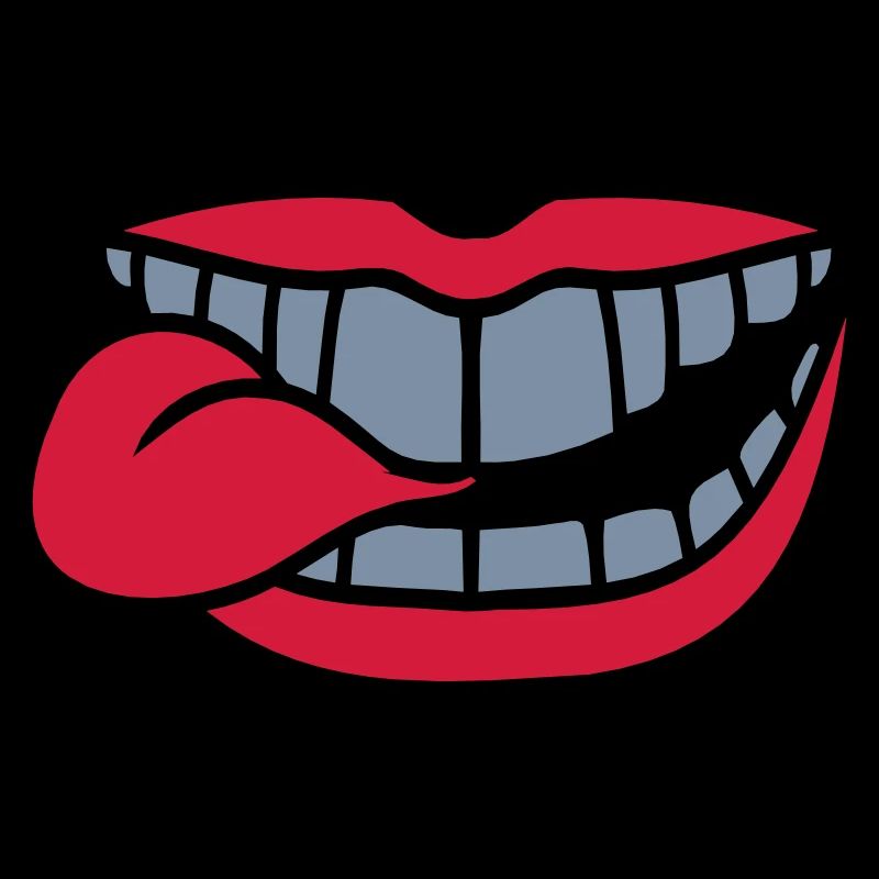 Comic Mouth Tongue