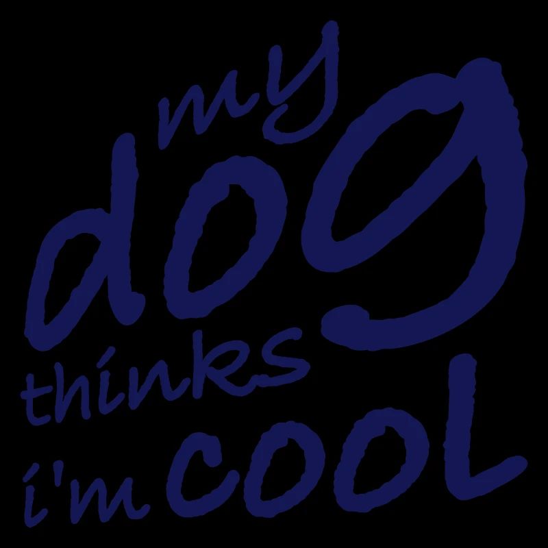 Dog thinks in the cool