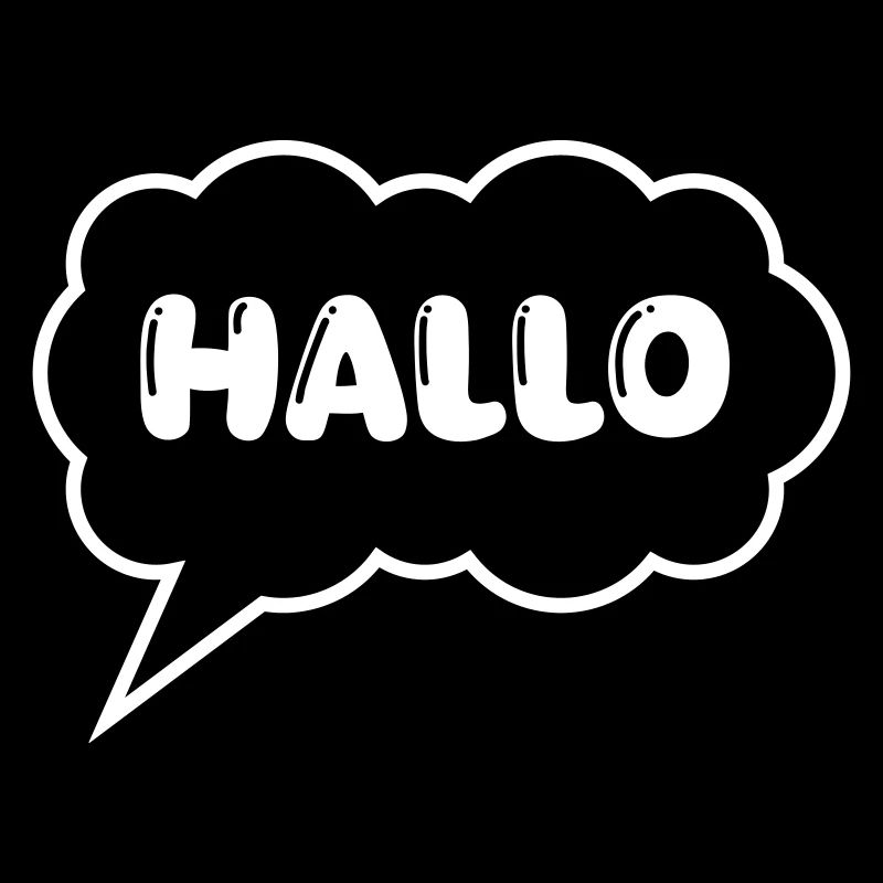 Bulle de dialogue Bonjour
