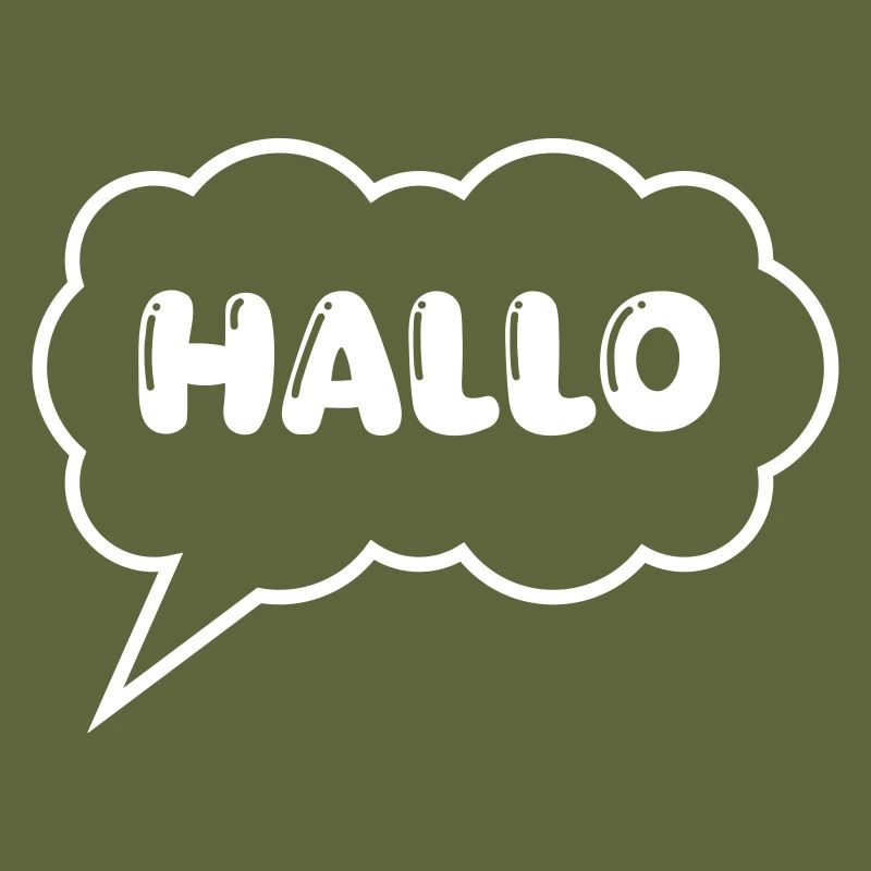 Bulle de dialogue Bonjour