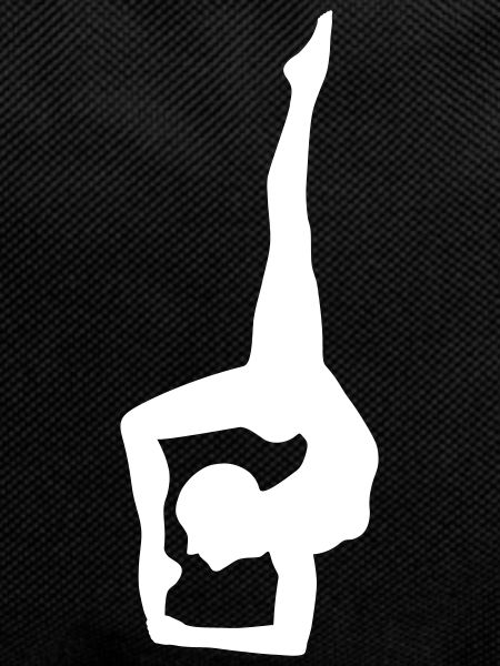 Dynamic yoga silhouette