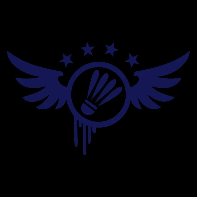 Badminton Emblem (wings) 01