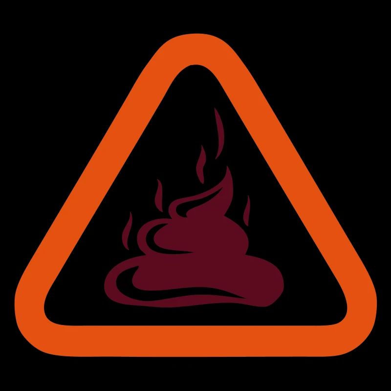 poop triangle danger sign