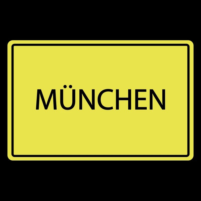ortsschild münchen