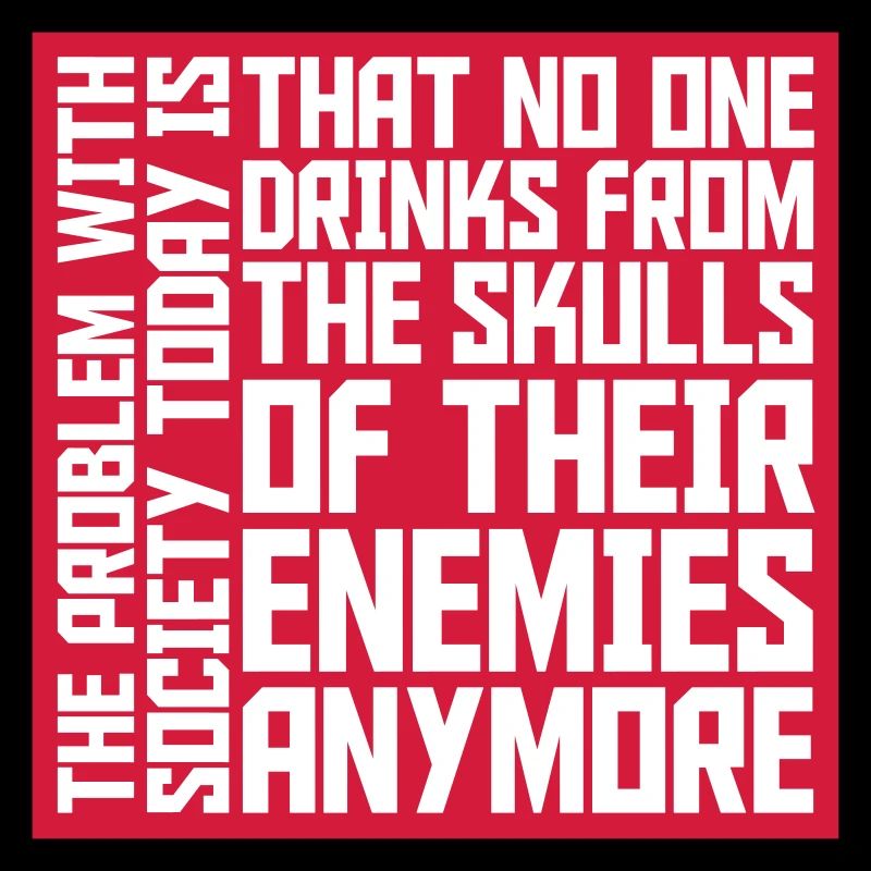 drinks from enemies skulls