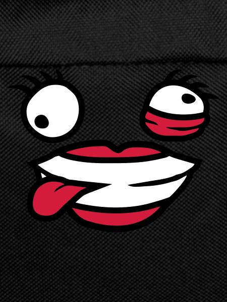 Crazy female comic face