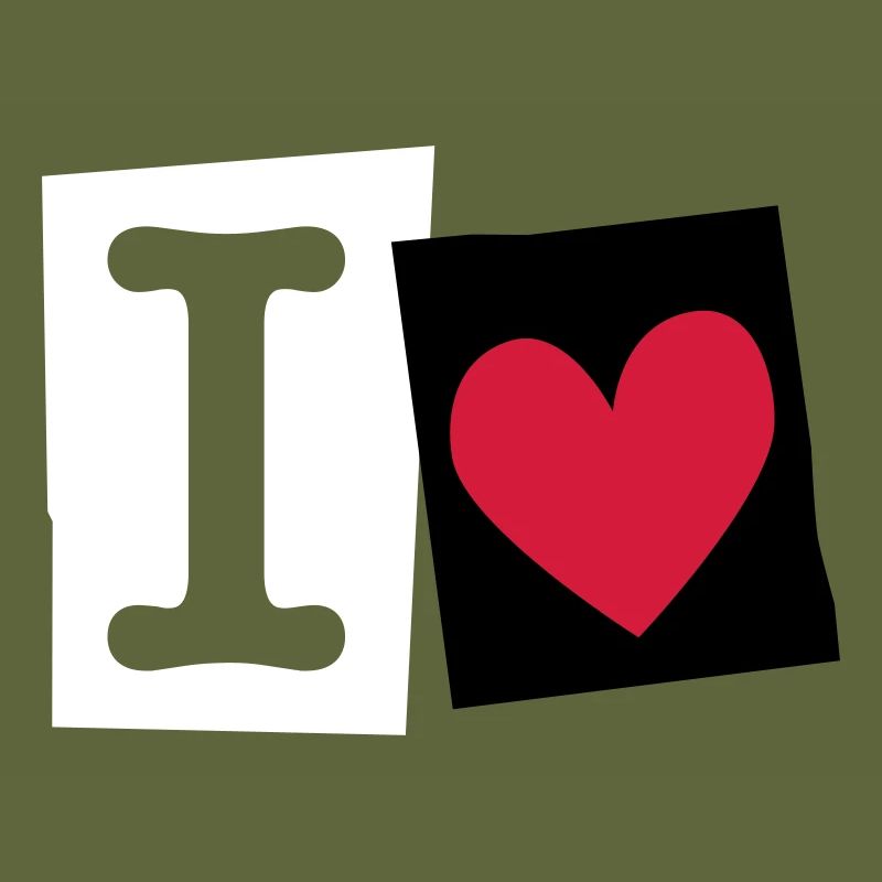 I Love (cutter font)