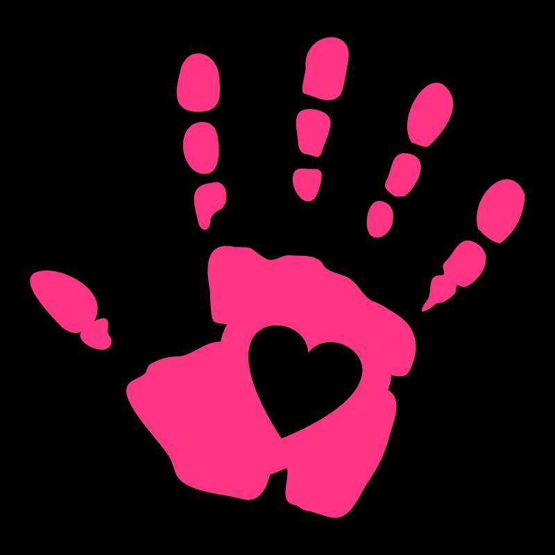 heart in handprint