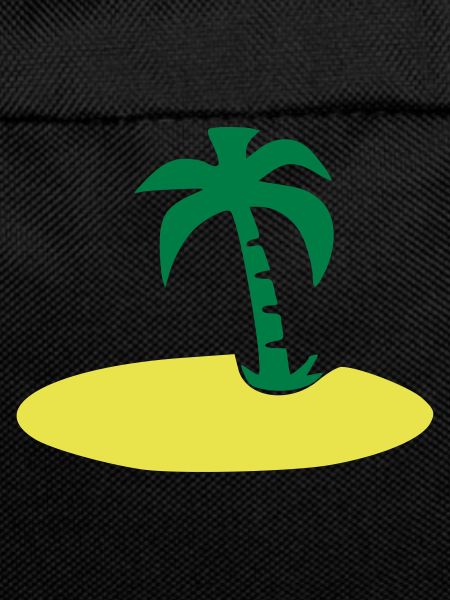 Island with palm tree