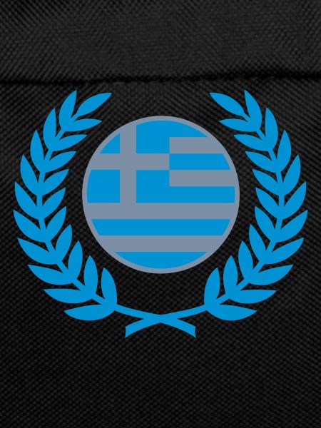 Greece (flag & laurel wreath)
