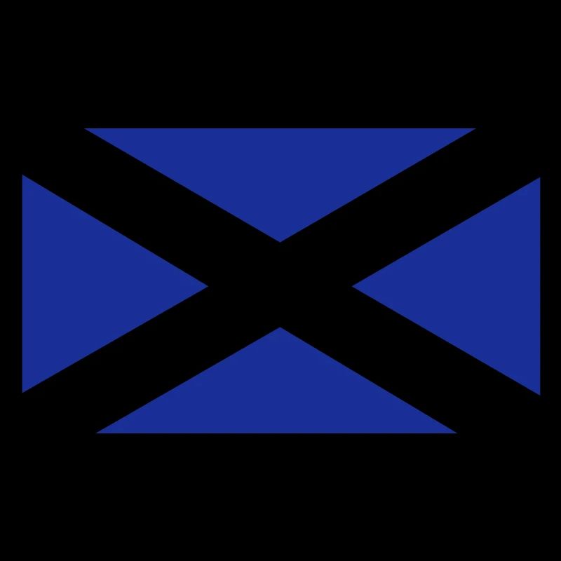 Scottish flag one colour