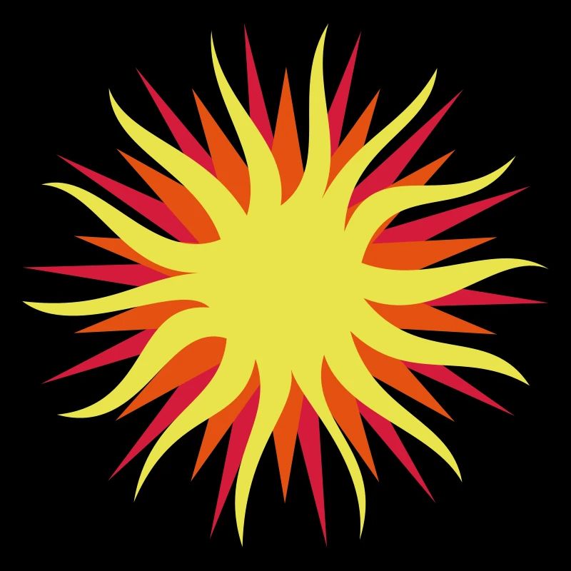Sonne - 3 Farb Vektor