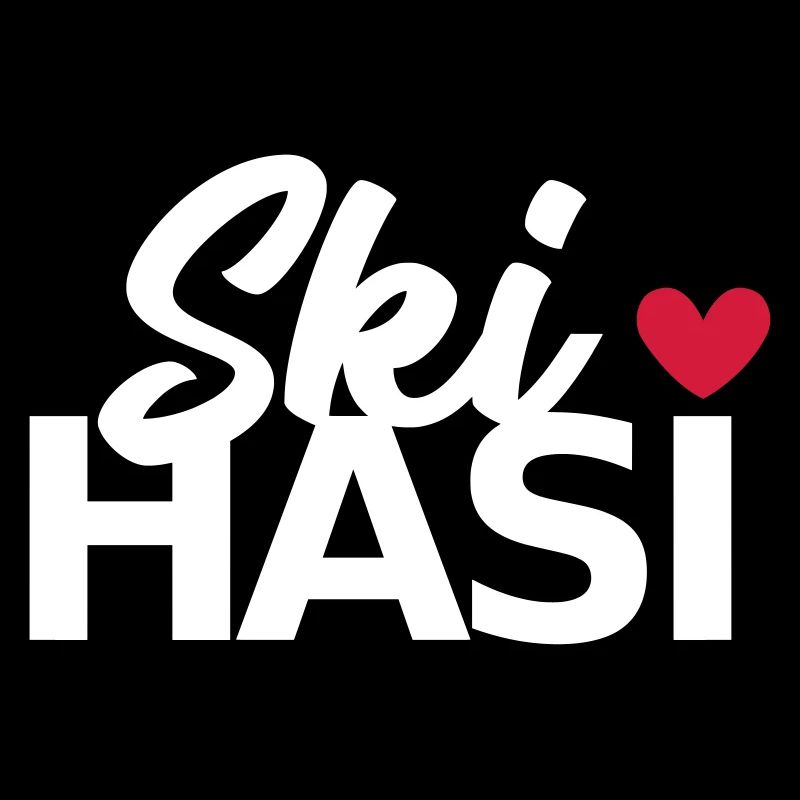 Ski Hasi mit Herz