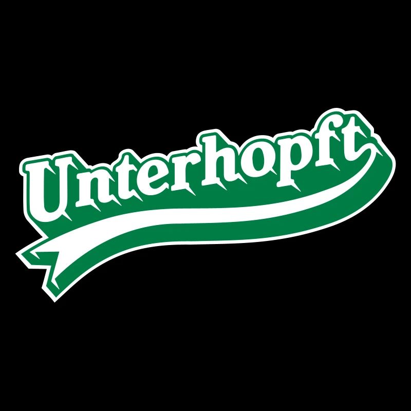 Unterhopft Bier T-Shirt Sprüche Design