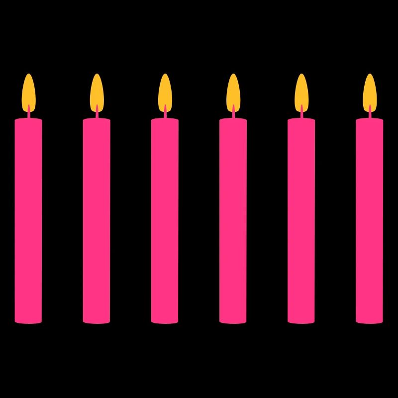 6 Kerzen//sechs//sechster Geburtstag//sechstes Mal