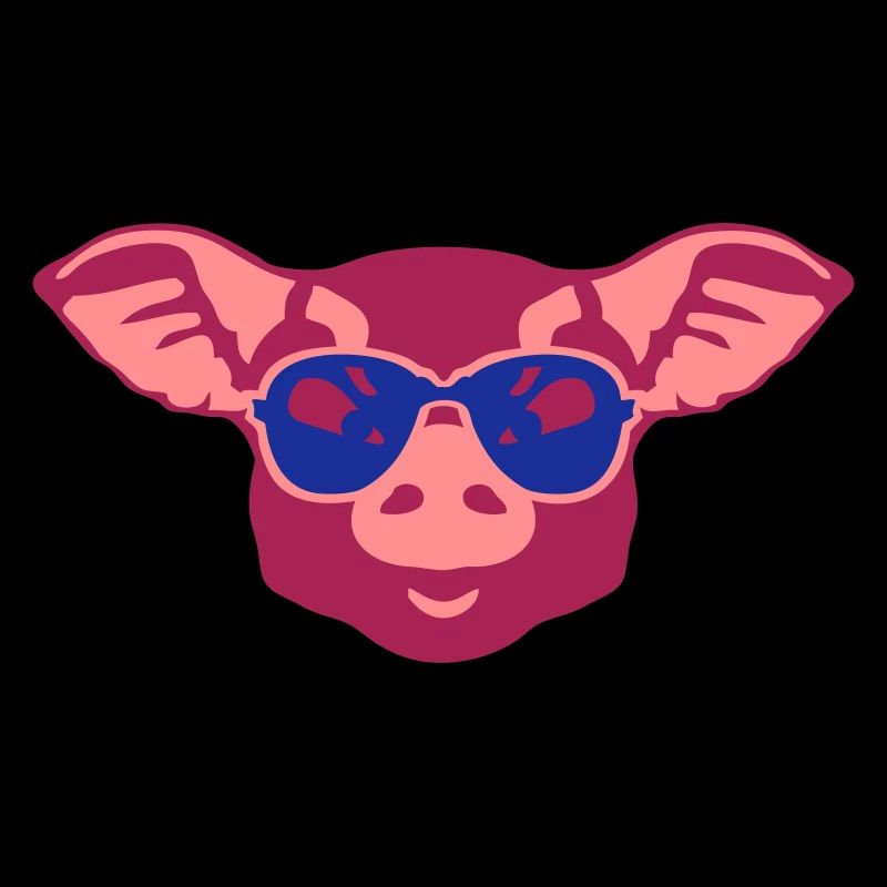 pig sunglasses animal