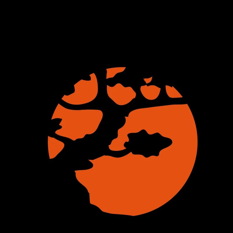 sun evening moon night tree decoration cool gaertn