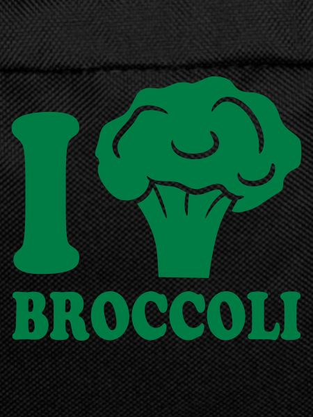 I love broccoli vegetable logo