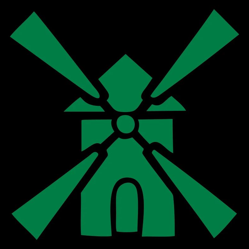 dessin symbole de moulin à vent , meunier