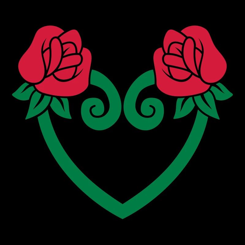 Coeur de fleur de rose 3c