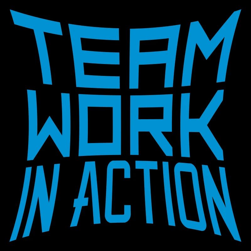 amis bleu travail d'équipe en action logo équipe de conception un