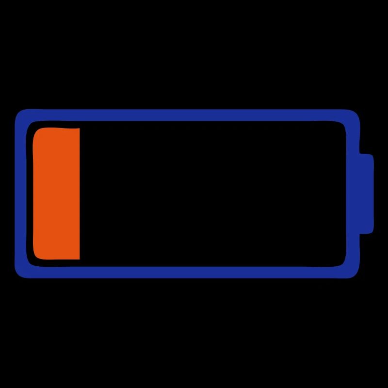 symbole batterie faible