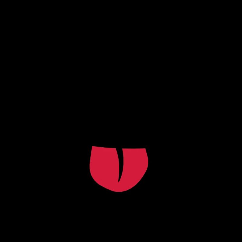 Visage comique effronté