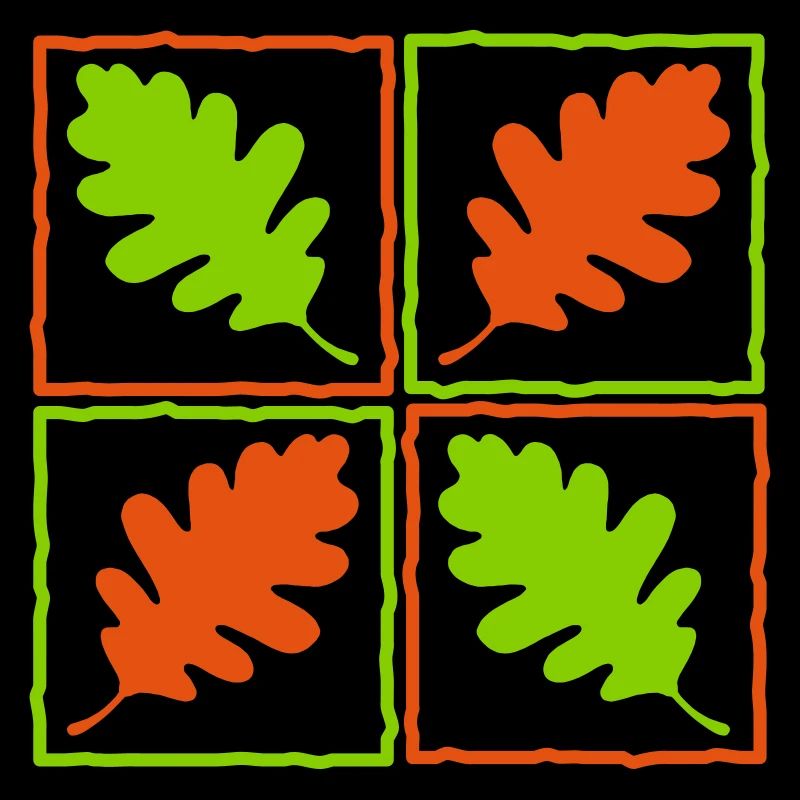 Eichenlaub deutscher Wald Blätter Eicheln Herbst