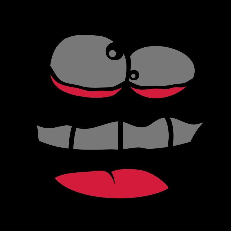 Squinting Crazy Face