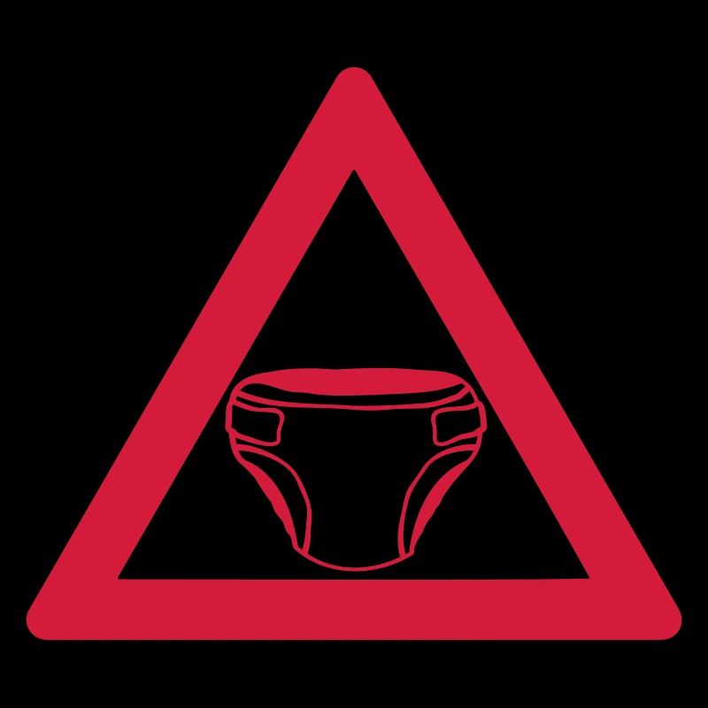Warnung Windel Schild