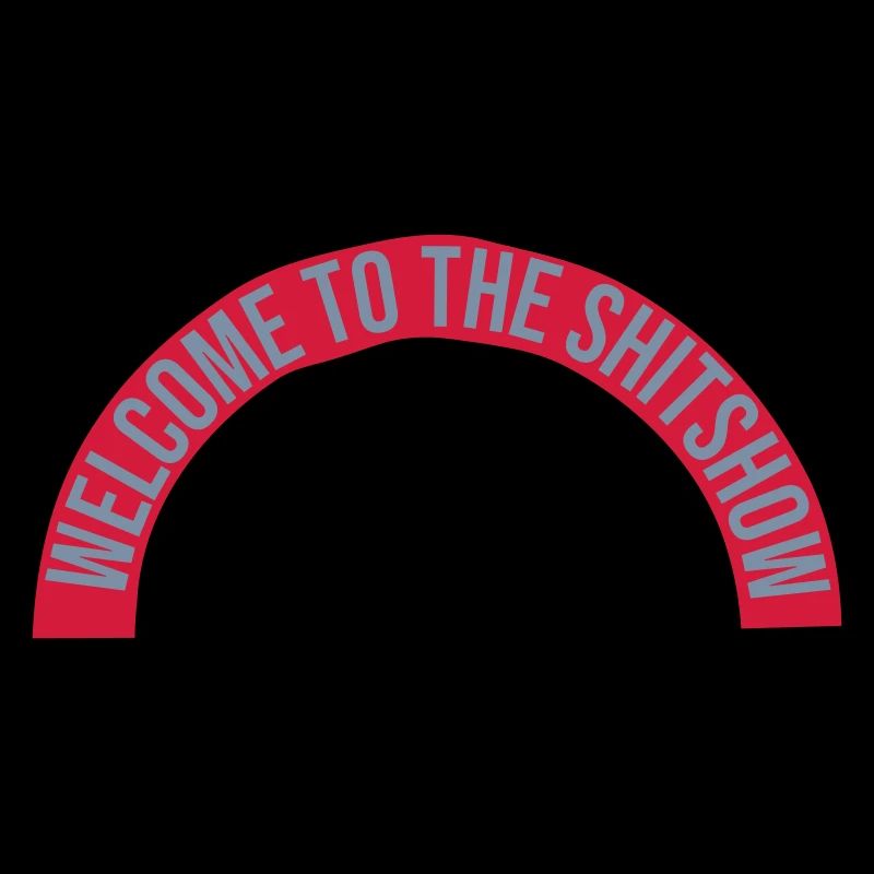 Lettering Halbkreis Shitshow