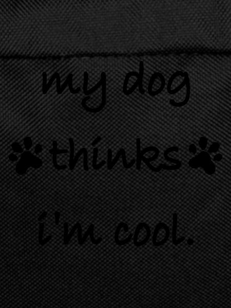 Dog thinks in the cool